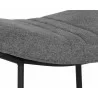 Sunpan Buca Backless Counter Stool in Belfast Koala Grey - Seat Close-up - Sunpan Buca Backless Counter Stool in Belfast Koala Grey - Seat Close-up