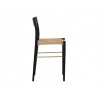 Sunpan Bondi Counter Stool in Black - Side Angle