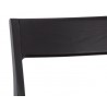 Sunpan Bondi Counter Stool in Black - Seat Closeup Top Angle