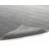 Sunpan Brisbane Hand-woven Rug - Grey - With Side Folded - Sunpan Brisbane Hand-woven Rug - Grey - With Side Folded