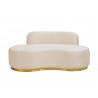 Sunpan Cassey Bench in Casablanca Cloud - Front