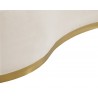 Sunpan Cassey Bench in Casablanca Cloud - Fram Close-up