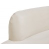 Sunpan Cassey Bench in Casablanca Cloud - Seat Back Close-up