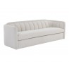 Sunpan Birrit Sofa in Alaska Noble Grey - Front Side Angle