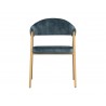 Sunpan Burgos Dining Armchair in Nono Petrol - Front