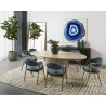 Sunpan Burgos Dining Armchair in Nono Petrol - Lifestyle 3