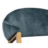 Sunpan Burgos Dining Armchair in Nono Petrol - Seat Back