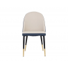 Sunpan Klein Dining Chair in Dillon Cream / Dillon Thunder - Front