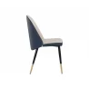 Sunpan Klein Dining Chair in Dillon Cream / Dillon Thunder - Side View - Sunpan Klein Dining Chair in Dillon Cream / Dillon Thunder - Side View