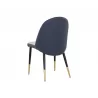 Sunpan Klein Dining Chair in Dillon Cream / Dillon Thunder - Back View - Sunpan Klein Dining Chair in Dillon Cream / Dillon Thunder - Back View