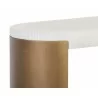 Sunpan Cavette Console Table - Edge Close-up - Sunpan Cavette Console Table - Edge Close-up
