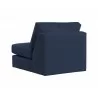 Sunpan Cascade Swivel Armless Chair in Liv Indigo - Back Angle - Sunpan Cascade Swivel Armless Chair in Liv Indigo - Back Angle