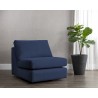 Sunpan Cascade Swivel Armless Chair in Liv Indigo - Lifestyle