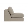 Sunpan Cascade Swivel Armless Chair in Liv Wicker - Side