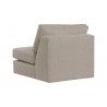 Sunpan Cascade Swivel Armless Chair in Liv Wicker - Back Angle