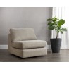 Sunpan Cascade Swivel Armless Chair in Liv Wicker - Lifestyle
