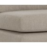 Sunpan Cascade Swivel Armless Chair in Liv Wicker - Seat Close-up