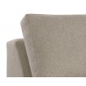 Sunpan Cascade Swivel Armless Chair in Liv Wicker - Seat Back 
