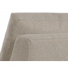 Sunpan Cascade Swivel Armless Chair in Liv Wicker - Back View Close-up