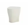 Sunpan Dali End Table In White - Side - Sunpan Dali End Table In White - Side