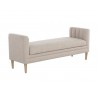 Sunpan Yosi Bench Natural Effie Flax Side