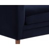 Sunpan Yosi Bench Auburn Brown - Abbington Navy Bottom