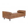 Sunpan Donnie Bench Tan - Front Side Angle