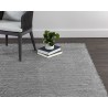  Sunpan Cusco Hand-woven Rug In Black And White - Lifestyle