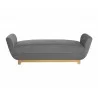 Sunpan Benicio Bench - Antonio Charcoal - Front Angle - Sunpan Benicio Bench - Antonio Charcoal - Front Angle