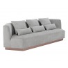 Sunpan Amalia Sofa in Polo Club Stone - Angled View