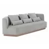 Sunpan Amalia Sofa in Polo Club Stone - Angled View - Sunpan Amalia Sofa in Polo Club Stone - Angled View