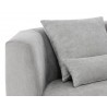 Sunpan Amalia Sofa in Polo Club Stone - Arm Close-up