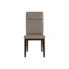 Cashel Dining Chair In Alpine Grey Leather - Front