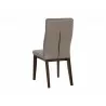 Cashel Dining Chair In Alpine Grey Leather - Back Angle - Cashel Dining Chair In Alpine Grey Leather - Back Angle
