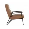 Sunpan Coelho Lounge Chair In Bounce Nut - Side - Sunpan Coelho Lounge Chair In Bounce Nut - Side