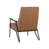 Sunpan Coelho Lounge Chair In Bounce Nut - Back Angle