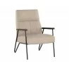 Sunpan Coelho Lounge Chair In Bounce Stone - Angled - Sunpan Coelho Lounge Chair In Bounce Stone - Angled