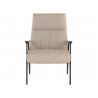 Sunpan Coelho Lounge Chair In Bounce Stone - Front