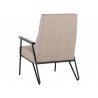 Sunpan Coelho Lounge Chair In Bounce Stone - Back Angle