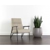 Sunpan Coelho Lounge Chair In Bounce Stone - Lifestyle