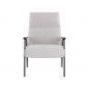 Sunpan Coelho Lounge Chair In Light Grey - Front