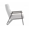 Sunpan Coelho Lounge Chair In Light Grey - Side View - Sunpan Coelho Lounge Chair In Light Grey - Side View