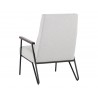 Sunpan Coelho Lounge Chair In Light Grey - Back Angle