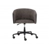 Sunpan Asher Office Chair in Sparrow Grey and Napa Black - Front