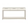 Sunpan Rebel Console Table Front Champagne Gold - Cream