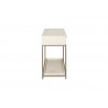 Sunpan Rebel Console Table Side Champagne Gold - Cream
