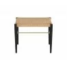 Sunpan Bondi Stool in Black - Front Angle - Sunpan Bondi Stool in Black - Front Angle