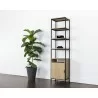 Ambrose Modular Bookcase in Rustic Oak And Black - Lifestyle - Ambrose Modular Bookcase in Rustic Oak And Black - Lifestyle