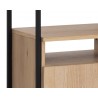 Ambrose Modular Bookcase in Rustic Oak And Black - Shelf Close-up