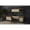 Ambrose Modular Bookcase in Rustic Oak And Black - Large - Lifestyle in Setg